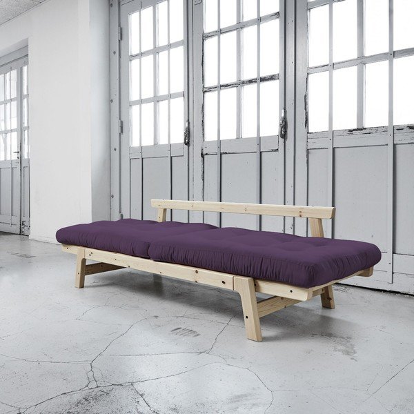 Sofa na razvlačenje Karup Step Natural / Purple-image-3