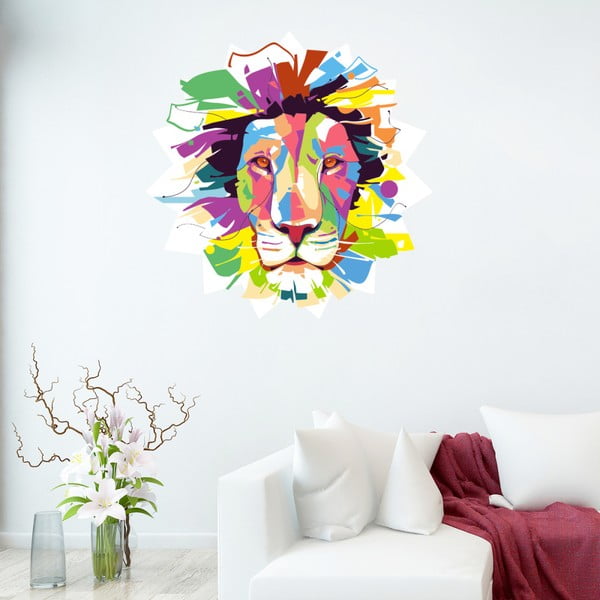 Naljepnica Fanastick Pop Art Lion, 50 x 50 cm