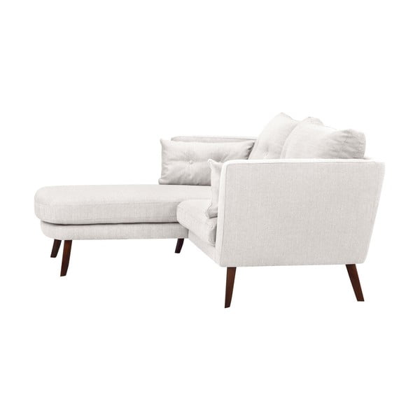 Kremasto bijeli trosjed Mazzini Sofas Elena, s ležaljkom na lijevom uglu-image-1