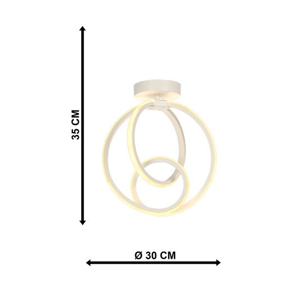 Bijela metalna LED stropna svjetiljka Neo – Squid Lighting-image-4