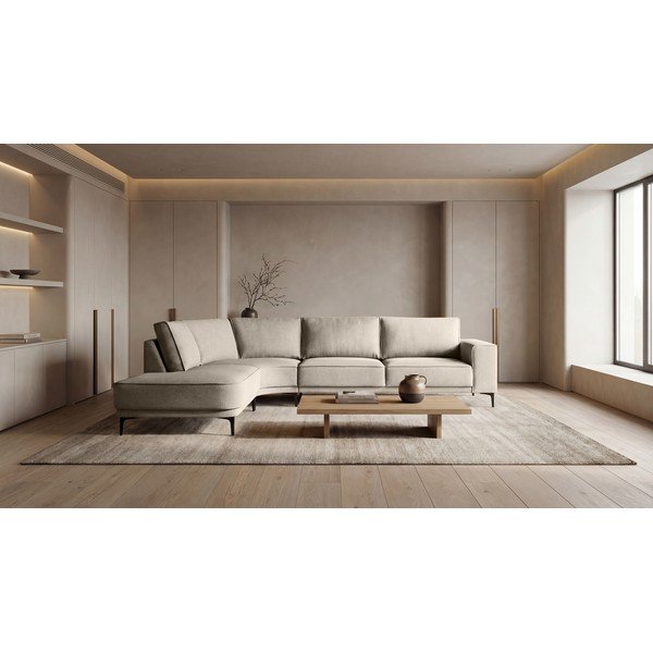 Bež kutna garnitura (s lijevim kutom) Copenhagen – Scandic-image-1