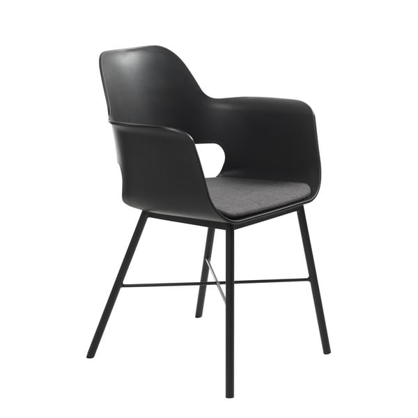 Crna blagovaonska stolica Unique Furniture Wrestler