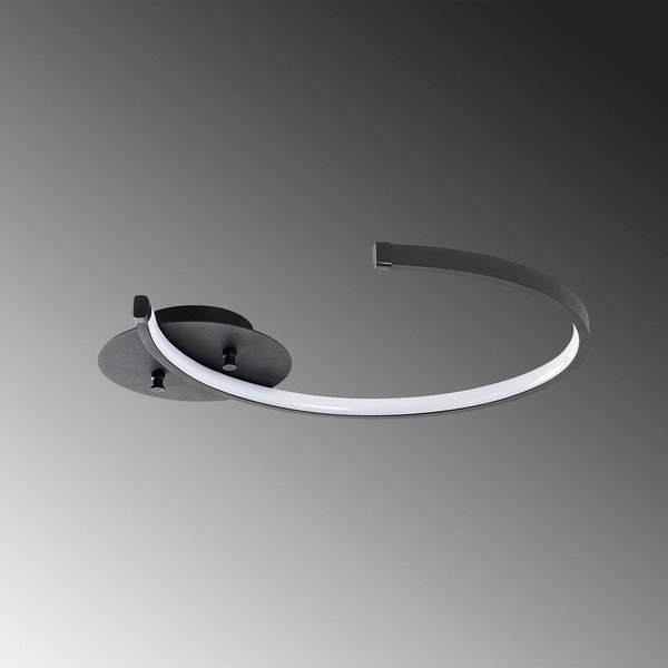 Crna LED stropna svjetiljka 33x46 cm Moon – Opviq lights-image-2