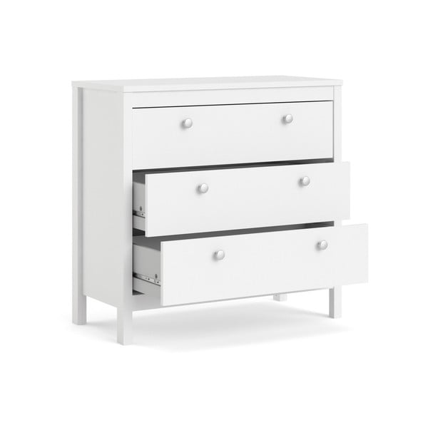 Bijela niska komoda 82x80 cm Madrid – Tvilum-image-4