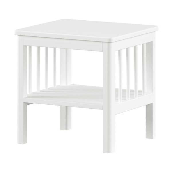 Bijeli dječji noćni ormarić od masivne bukve Forrest – Vipack