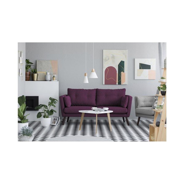 Ljubičasta trosjeda kauč Mazzini Sofas Elena-image-2