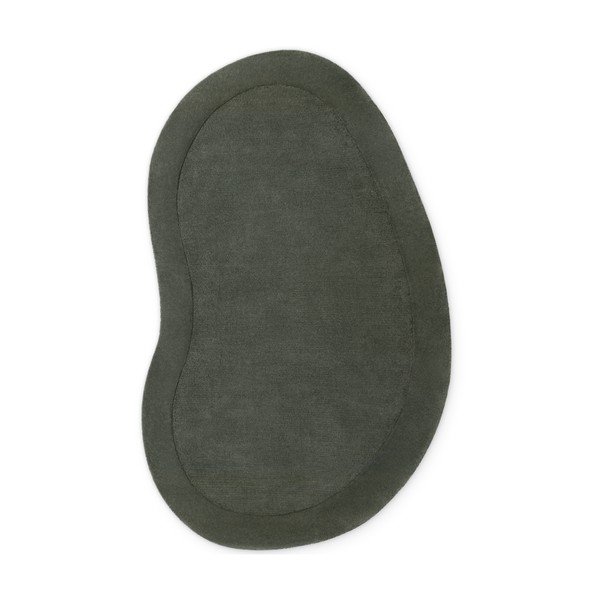 Tamno zeleni ručno rađen tepih od mješavine vune 125x200 cm Kari Organic – Villeroy&Boch