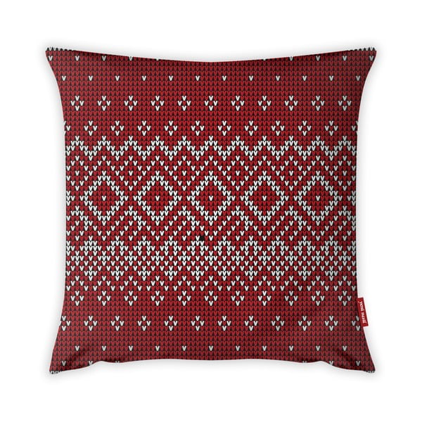 Navlaka za jastuke Vitaus Christmas Period Red Pattern, 43 x 43 cm