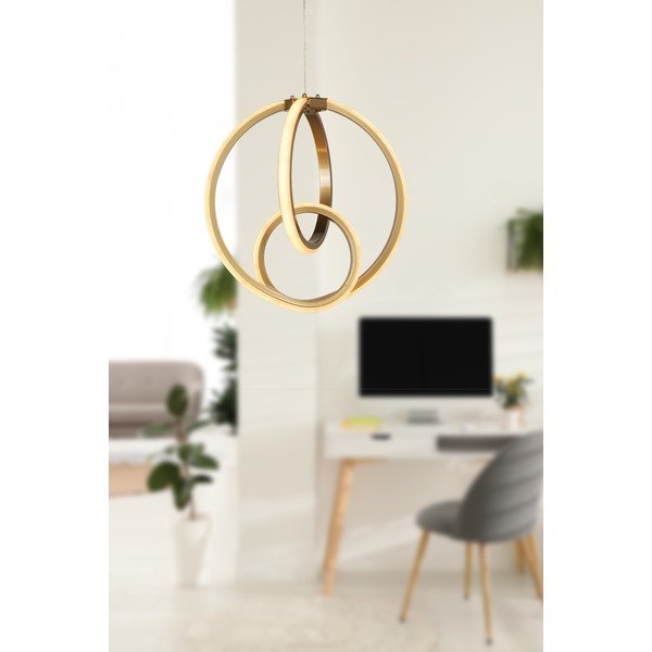 Metalna LED viseća svjetiljka u brončanoj boji ø 28,5 cm Neo – Squid Lighting-image-1