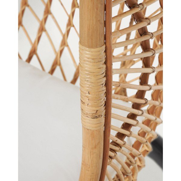 Viseća vrtna fotelja od ratana u prirodnoj boji Ekaterina – Kave Home-image-1