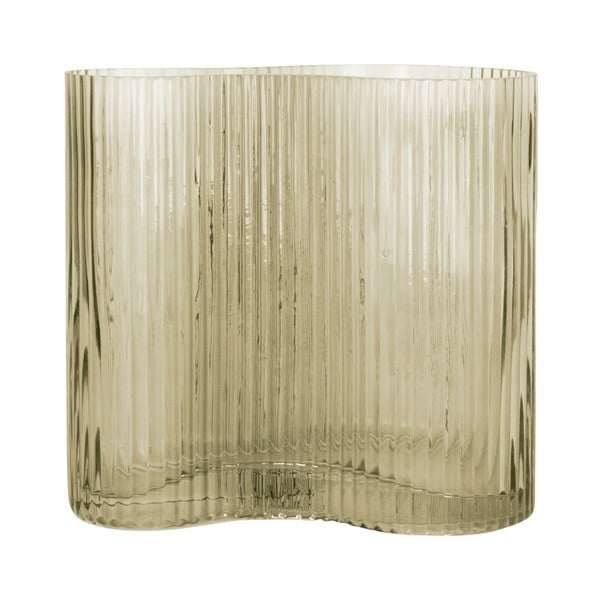 Zelena staklena vaza PT LIVING Wave, visina 18 cm-image-3