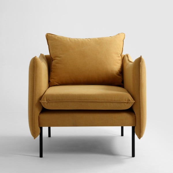 Žuta fotelja Custom Form Dizy