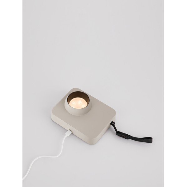 Bež metalna LED stolna lampa s mogućnosti zatamnjivanja (visina 11 cm) Kedros – Nova Luce-image-4