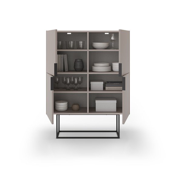 Sivi/bež ormarić 100x130 cm Titan – Marckeric-image-2