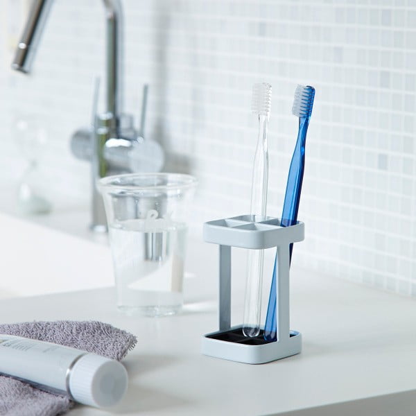 Bijeli držač četkica za zube YAMAZAKI Tower Slim-image-1