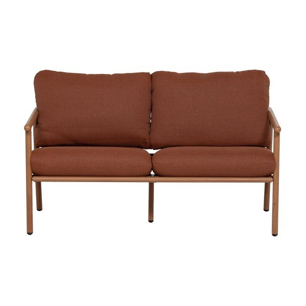 Podstavljena vrtna sofa boja terakote Cavero – WOOOD-image-2
