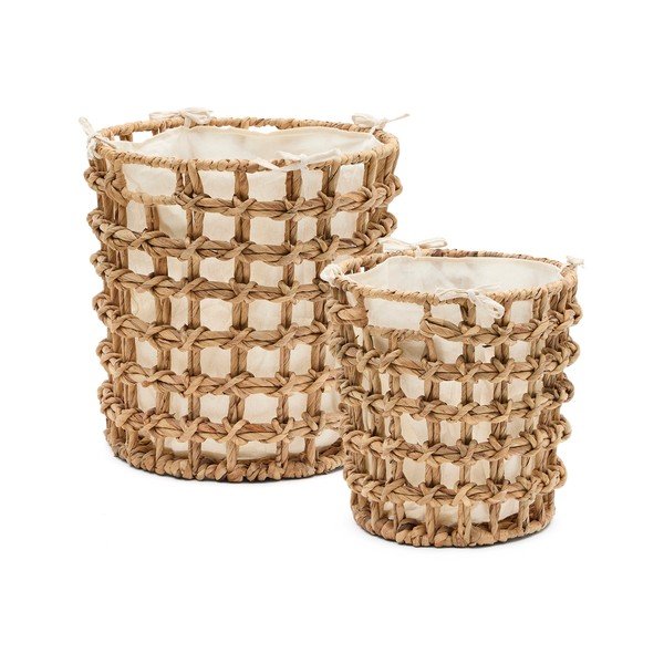 Košare u setu 2 kom od vodenog zumbula ø 38x38 cm Dilam – Kave Home