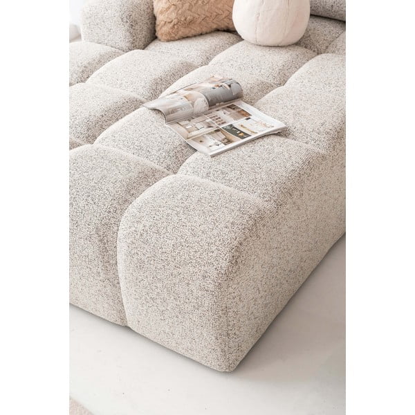 Bež sklopiva/s prostorom za odlaganje kutna garnitura (s lijevim kutom) Lulu – Miuform-image-3