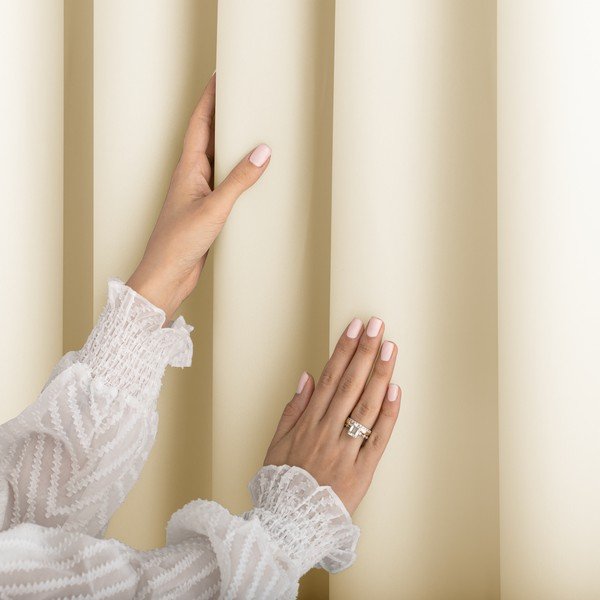 Zavjesa za djelomično zamračenje boje slonovače 140x250 cm Carli Tie – Restilo-image-4