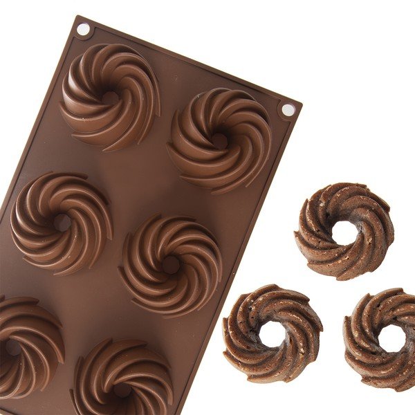 Silikonski kalup za pečenje za male kuglofe 17x28 cm – Orion-image-2