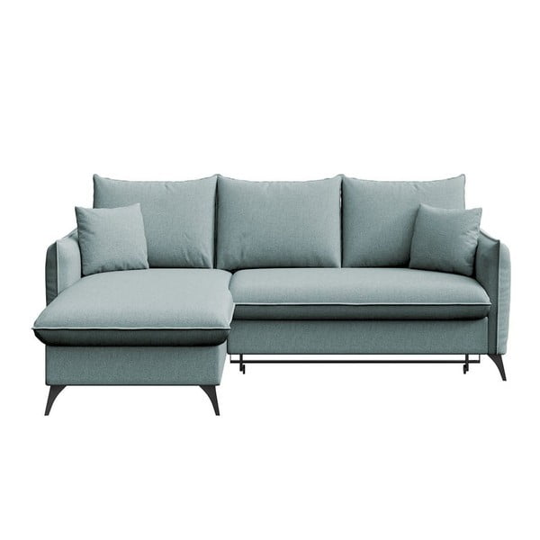 Svijetlo plava sklopiva/s prostorom za odlaganje kutna garnitura (s lijevim kutom/s ležaljkom) Brim – Rodier