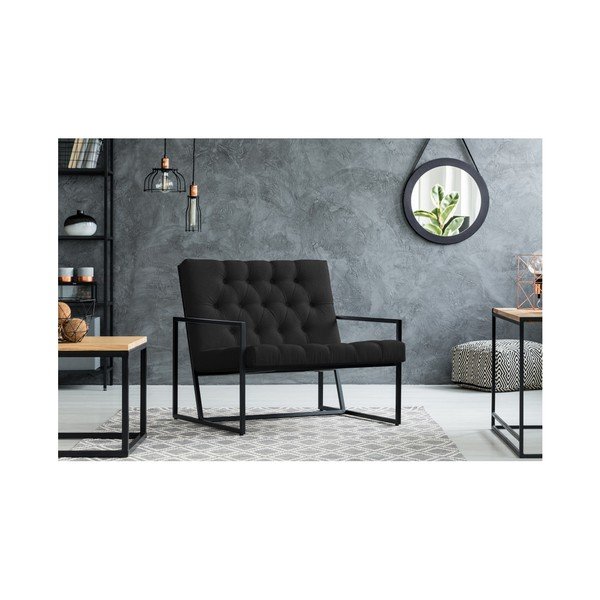 Crna fotelja Mazzini Sofas Aster-image-4