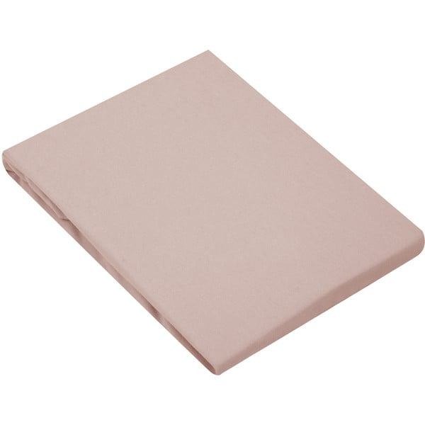 Roza flanelska plahta Westwing Collection, 90 x 200 cm-image-2