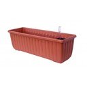 Smeđa samonavodnjavajuća posuda, dužina 40 cm Siesta - Plastia