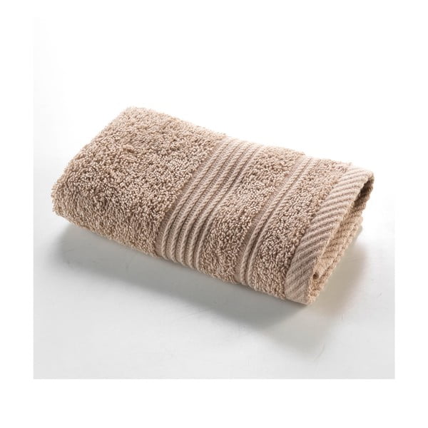 Svjetlo smeđi pamučan ručnik od frotira 30x50 cm Tendresse – douceur d'intérieur