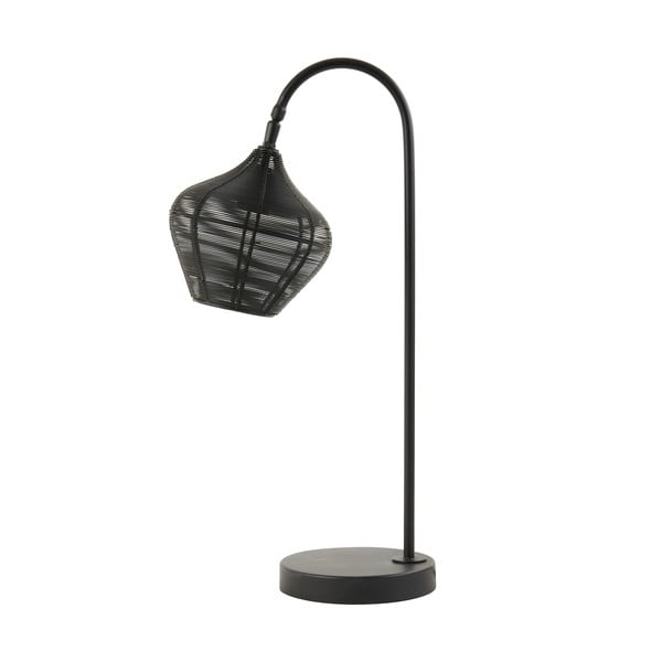 Crna stolna lampa (visina 61 cm) Alvaro - Light & Living