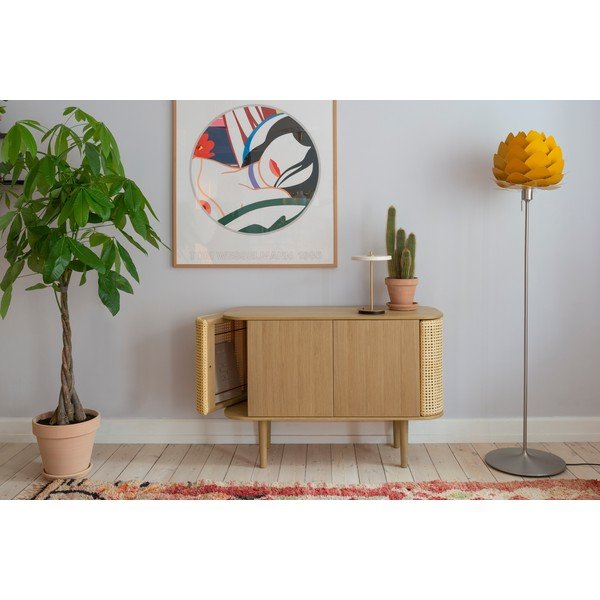 Niska komoda u dekoru hrasta u prirodnoj boji 109x75 cm Treasures – UMAGE-image-1