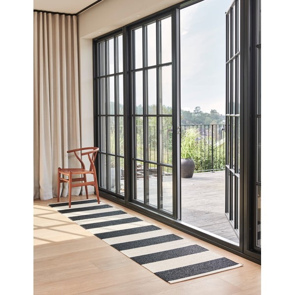 Crno-bijela unutarnja i vanjska staza 70x225 cm Bob Black Vanilla – Pappelina-image-1