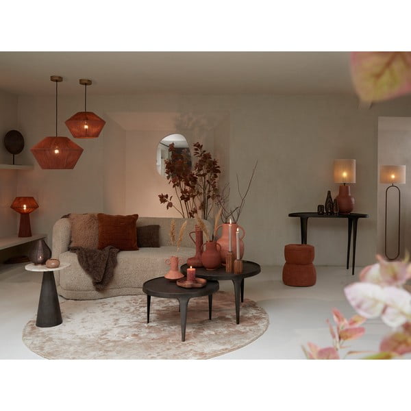 Smeđi okrugli stolići za kavu u setu 2 kom ø 75 cm Tobias – Light & Living-image-1