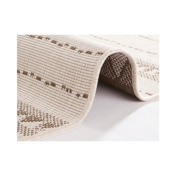 Smeđe-krem obostrani gazište pogodno za vanjske Bougari Bahame, 80 x 350 cm-image-1