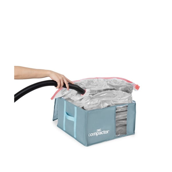 Vakuumska plastična kutija za pohranu odjeće 42x40x25 cm Blue Edition – Compactor-image-2