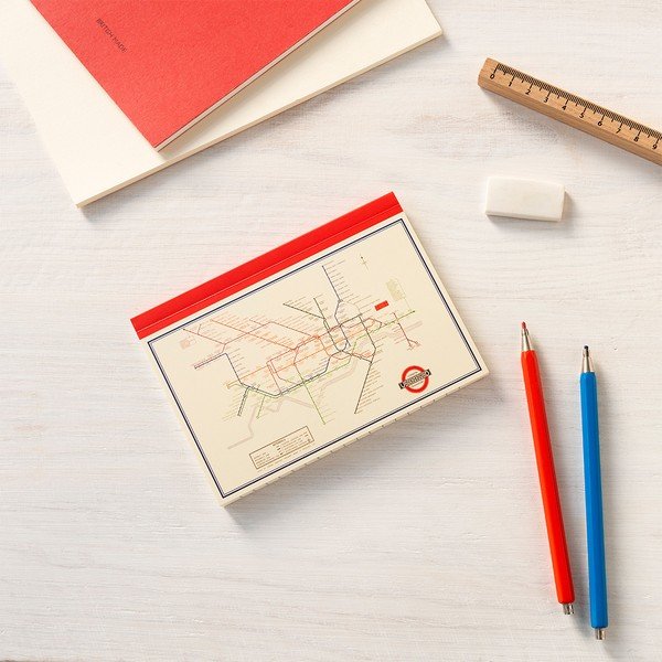 A6 bilježnica 60 str. Heritage Tube Map – Rex London-image-1