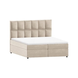 Bež boxspring krevet s prostorom za odlaganje 180x200 cm Flip – Ropez