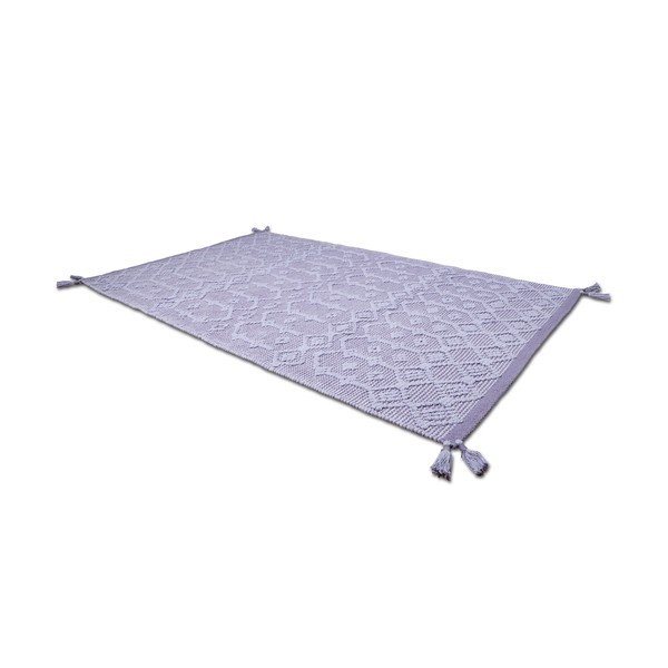 Sivi pamučni ručno izrađeni tepih Nattiot Blonder, 110 x 170 cm-image-2