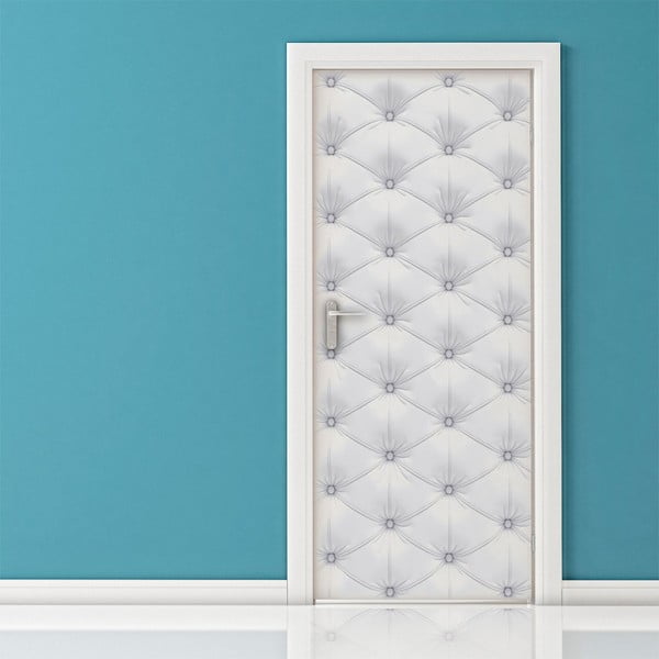 Ljepljiva naljepnica Ambiance White Padded Door, 83 x 204 cm