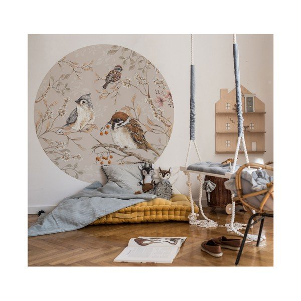 Dječja zidna naljepnica Dekornik Birds in a Circle, ø 150 cm-image-1