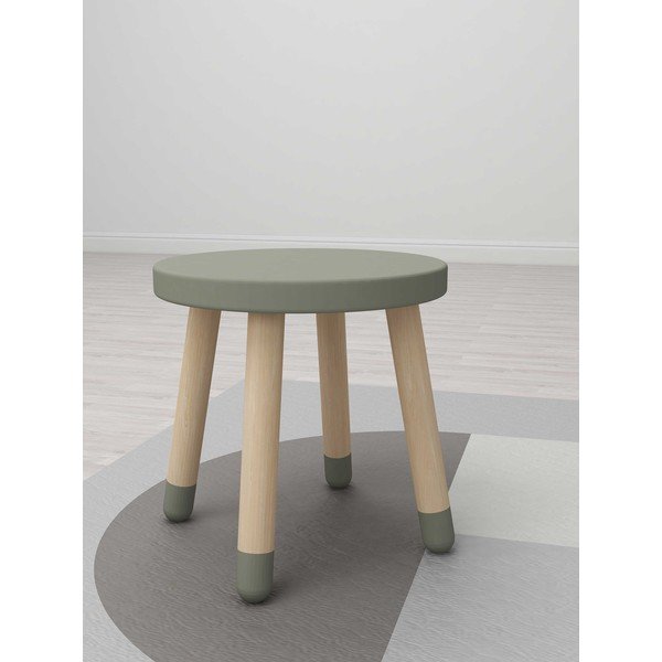Svijetlozelena dječja stolica Flexa Dots, ø 30 cm-image-1