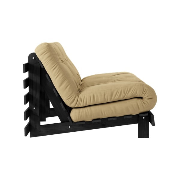 Senf žuta sklopiva sofa 140 cm Roots Black Night – Karup Design-image-4