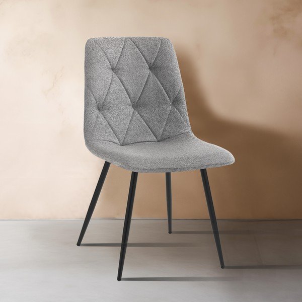 Sive blagovaonske stolice u setu 2 kom Mesh – Tomasucci-image-1