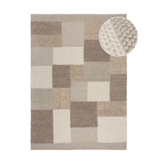 Bež ručno rađen tepih od mješavine vune 160x230 cm Minerals Patchwork – Flair Rugs