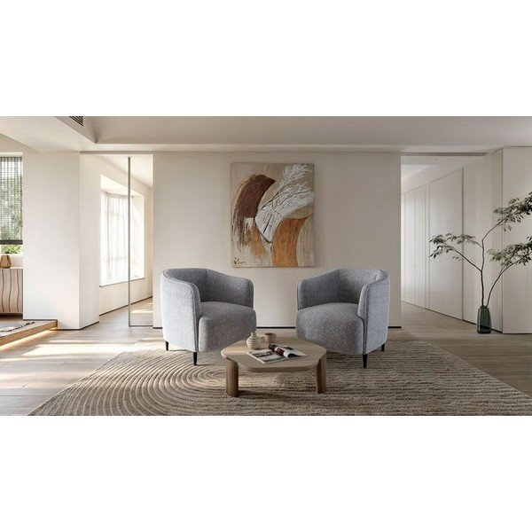 Svijetlo siva fotelja Galbe – Ghado-image-1