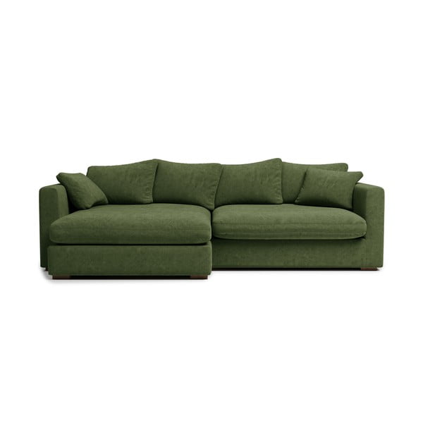 Tamno zelena kutna garnitura (s lijevim kutom) Comfy – Scandic