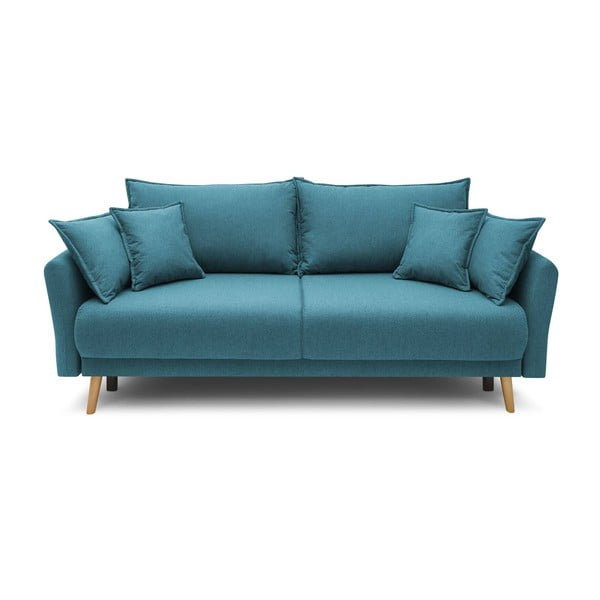 Tirkizno plavi kauč na razvlačenje Bobochic Paris Mia