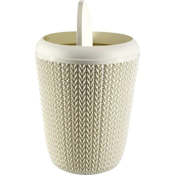 Bijela kupaonska kanta za otpad Curver Knit, 7 l-image-3