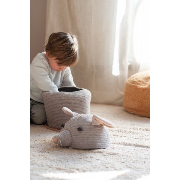 Siva tekstilna dječja kutija za pohranu ø 25x30 cm Renata the Rat – Lorena Canals-image-2