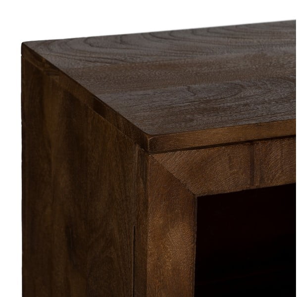 Smeđa vitrina od masivnog manga 180x87x35 cm Ravi – Ixia-image-3